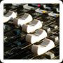 mixing console faders