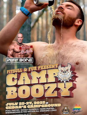 Pitbull & Fur - Camp Boozy - Cedars Resort Poolside