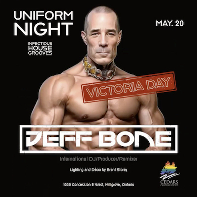 Labour Day blowout extravaganza as Jeff Bone blows the doors off the dance floor at The Barn, Club Cedars