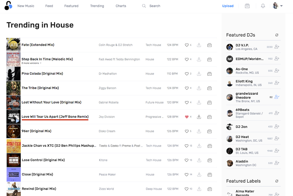 DIGITAL DJ POOL - Trending In House Chart, May 29, 2021