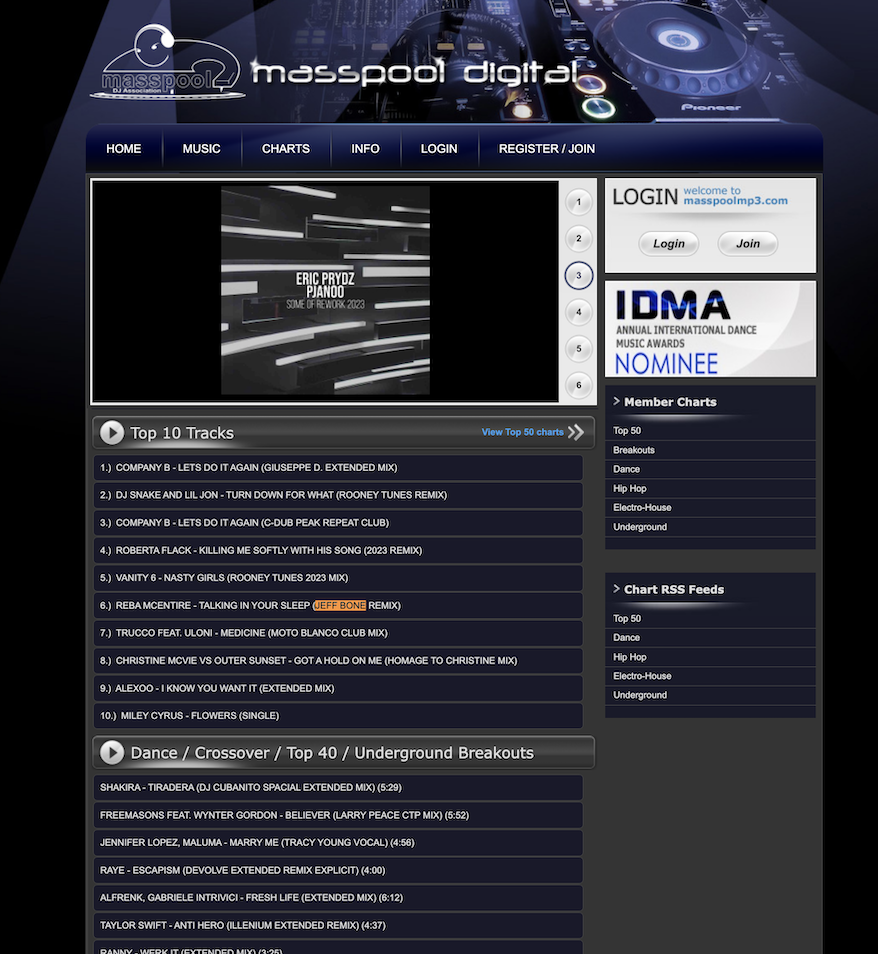 MASSPOOL DIGITAL - Top 10 Tracks Chart, February 7, 2023