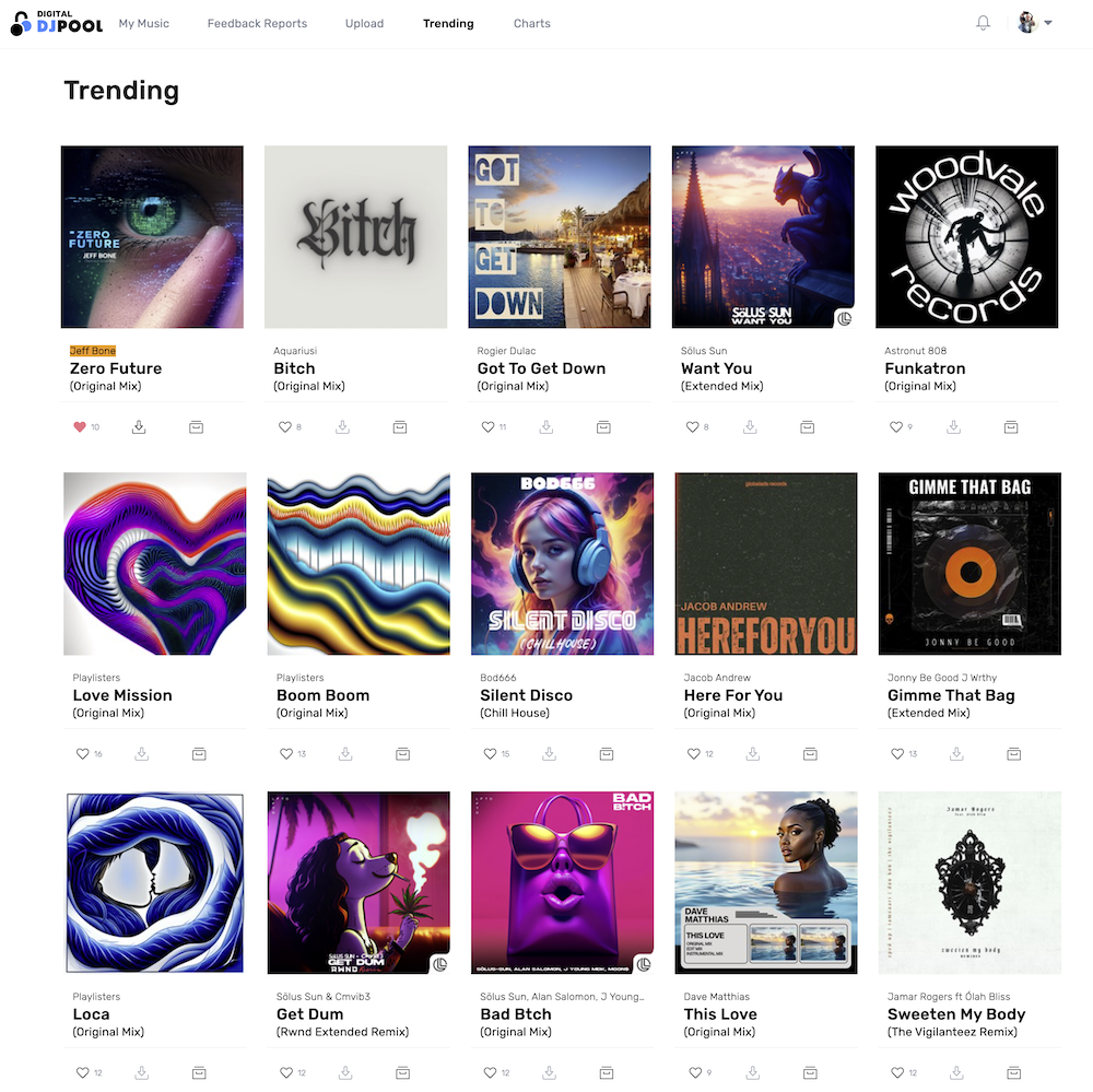 DIGITAL DJ POOL - Trending in House Chart, March 31, 2025